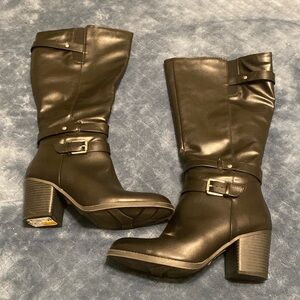 SOUL Naturalizer Taliah Women's High Heel Riding Boots in Black Size 9 women’s